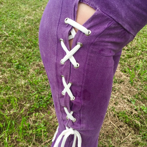 Dava Threads Lace Up Bell Bottoms - Picture 4 of 4